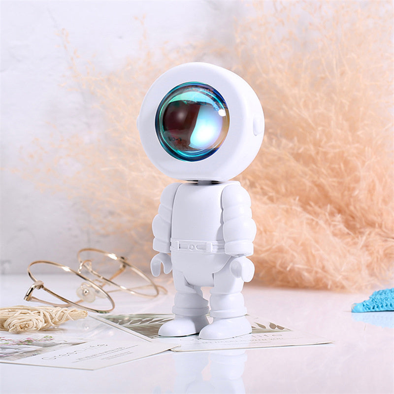 Astronaut Light Projector - Rechargeable Sunset & Rainbow Lamp