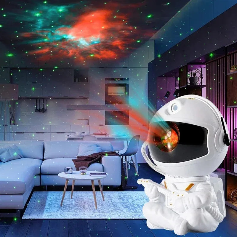 Astronaut Galaxy Starry Sky Projector - LED Night Light for Bedrooms